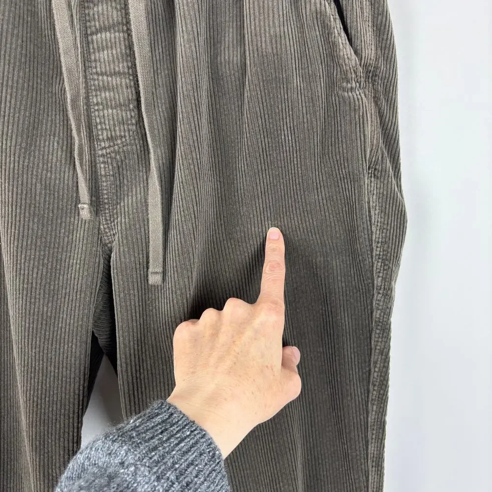 Todd Snyder Brown Corduroy Weekend Pant Pull On Ankle Large Pockets